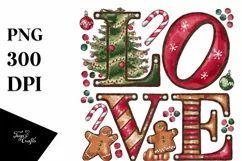 Love Christmas Illustration PNG Product Image 5