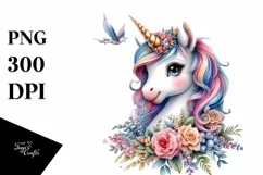 Baby Unicorn Village Square PNG Product Image 3