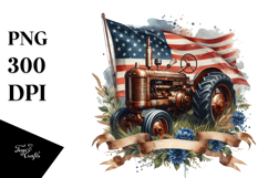 Watercolor Vintage Rusty Tractor, 20 oz Tumbler Product Image 1