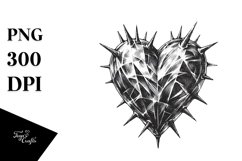 Hand Drawn Hearts with Material PNG Product Image 1