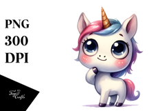 Funny Simple Unicorn PNG Product Image 1