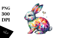 Bunny Made of Diamonds, Transparent PNG Product Image 1