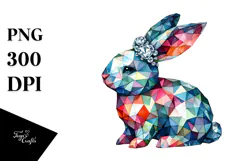 Bunny Made of Diamonds, Transparent PNG Product Image 1