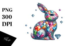 Bunny Made of Diamonds, Transparent PNG Product Image 1