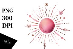 Pinkish Whimsical Sun Design Product Image 1