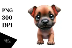 Expressive Malinois Portrait, Transparent PNG Product Image 1