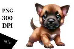 Expressive Baby Malinois, High-Res PNG Product Image 1