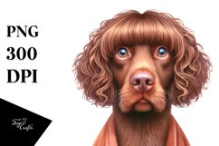 Chesapeake Bay Retriever Funny Haircut | Clipart Product Image 3