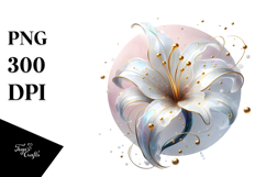 Abstract Glossy Lily, PNG Product Image 1