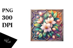 Colorful Stained Jasmine, Transparent PNG Product Image 1