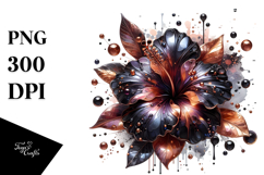 Glossy Hibiscus Shiny Material | Clipart Product Image 1