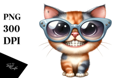 Cat Big Eyes Sunglasses | Clipart Product Image 1