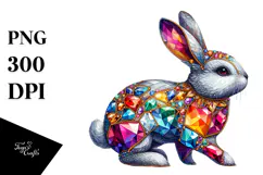 Luxurious Bunny Painting, Transparent PNG Product Image 1