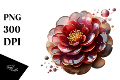 Abstract y Camellia, Transparent PNG Product Image 1