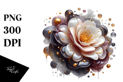 Abstract Glossy Camellia, Transparent PNG Product Image 1