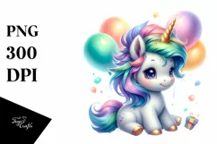 Baby Unicorn, Cool Haircut | Clipart Product Image 3