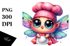 Cheerful Baby Fairy PNG Product Image 1