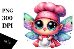 Cheerful Baby Fairy PNG Product Image 1