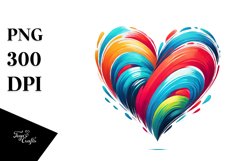 Colorful Heart, Transparent PNG Product Image 1