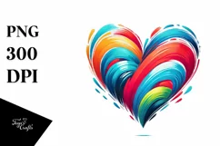 Colorful Heart, Transparent PNG Product Image 1