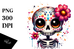 Funny Cute Skeleton PNG Product Image 1
