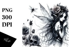 Washed Watercolor Gothic Fairy Product Image 1