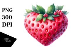 Strawberry-Shaped Heart Design Product Image 1