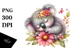Adorable Baby Koala PNG Product Image 1
