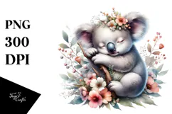 Sweet Baby Koala PNG Product Image 1
