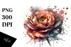 Shiny Golden Watercolor Abstract | Clipart Product Image 3