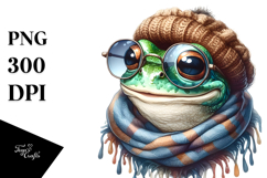 Whimsical Frog Portrait Clipart Product Image 1