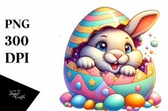 Watercolor Colorful Easter Clipart |T-shirt, Mug, Tumbler Product Image 1