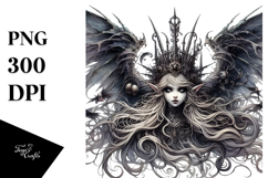 Detailed Gothic Fairy PNG Product Image 1