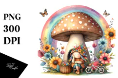 Fairy House Rainbow Scene | Clipart Product Image 1