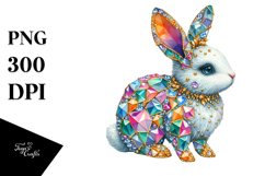 Bunny Made of Diamonds, Transparent PNG Product Image 1
