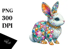 Bunny Made of Diamonds, Transparent PNG Product Image 1