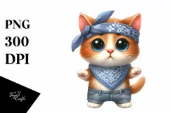 Funny Baby Cat Clipart Product Image 1