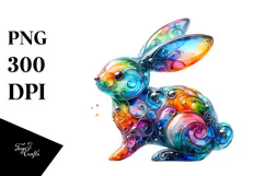 Bunny Made of , Transparent PNG Product Image 1