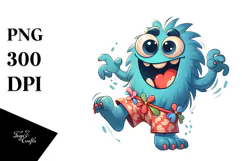 Goofy Cartoon Vampire with Beach Wear PNG Product Image 1