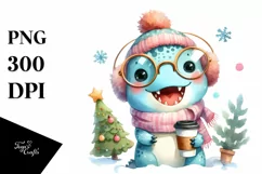 Excited Dinosaur with es PNG Product Image 1