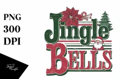 Retro Jingle Bells Clipart PNG Product Image 1