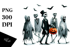 Funny Halloween Clipart PNG Product Image 1