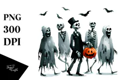 Funny Halloween Clipart PNG Product Image 1