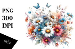 Colorful Daisy PNG Product Image 1