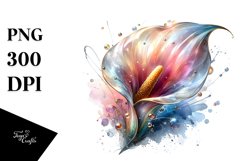 Abstract Shiny Calla Lily Material | Sublimation | Clipart Product Image 1