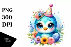 Colorful Baby Peacock Party | Clipart Product Image 1