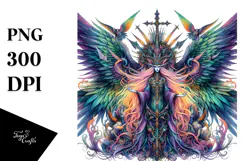 Vibrant Gothic Fairy PNG Product Image 1