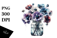 Abstract Jar Anemone Scene | Clipart Product Image 1