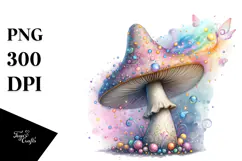 Detailed Magical Mushroom PNG Product Image 1