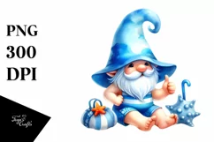 Vibrant Beachwear Gnome | Sublimation Clipart Product Image 3